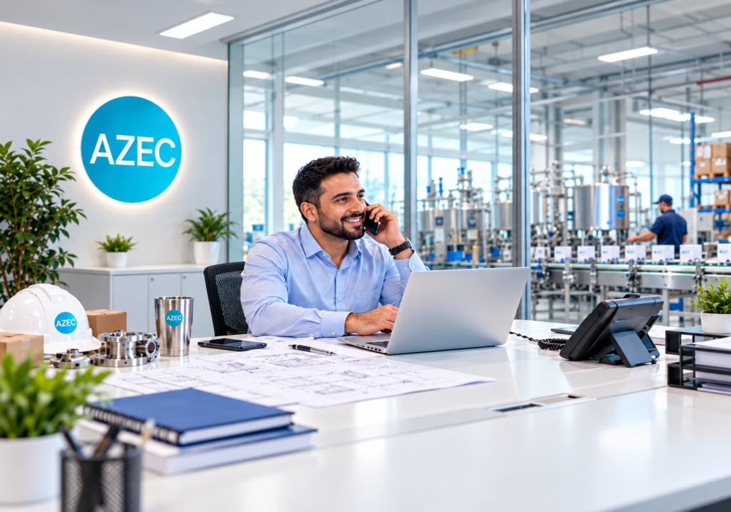 azec industrial office support call
