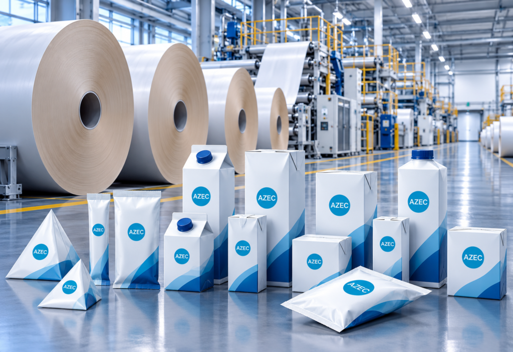 azec packaging in modern factory