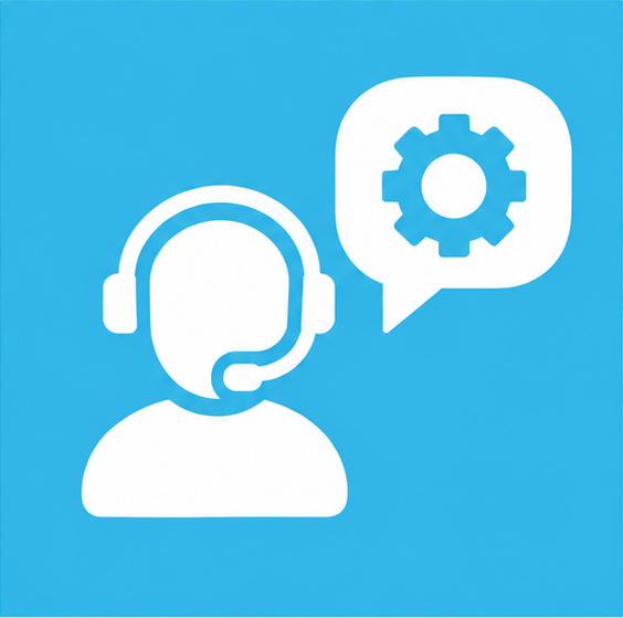 four panel cyan business icon set