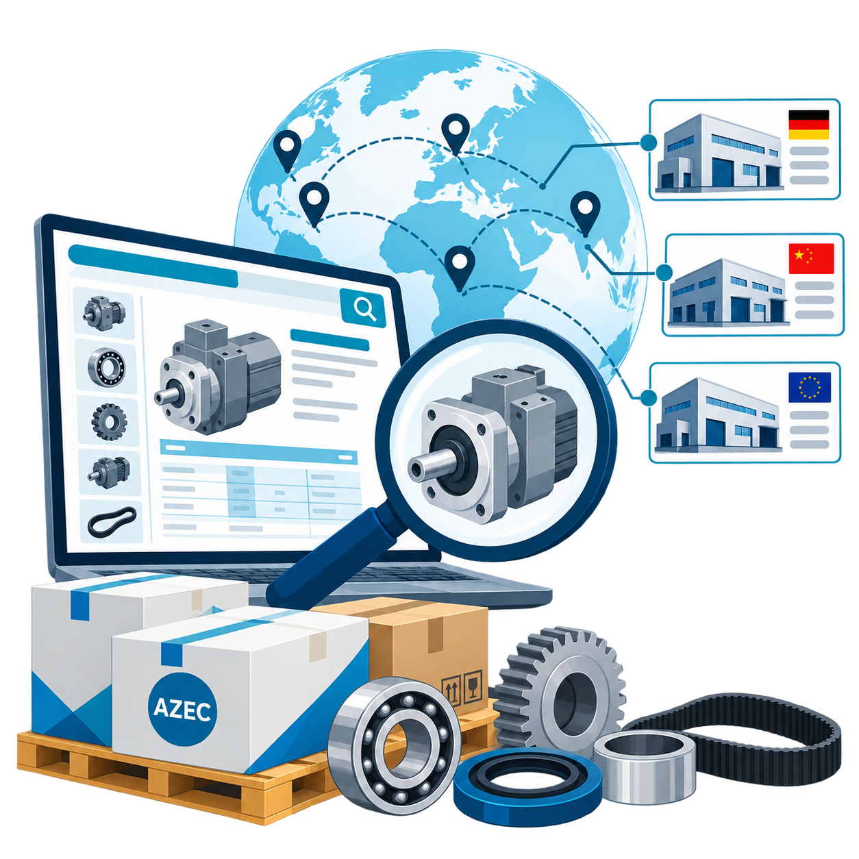 global industrial parts sourcing