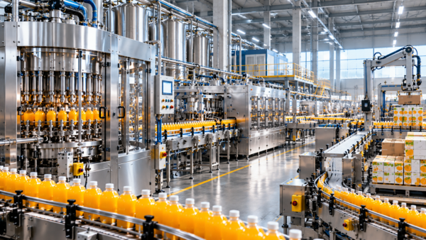 modern orange juice production line