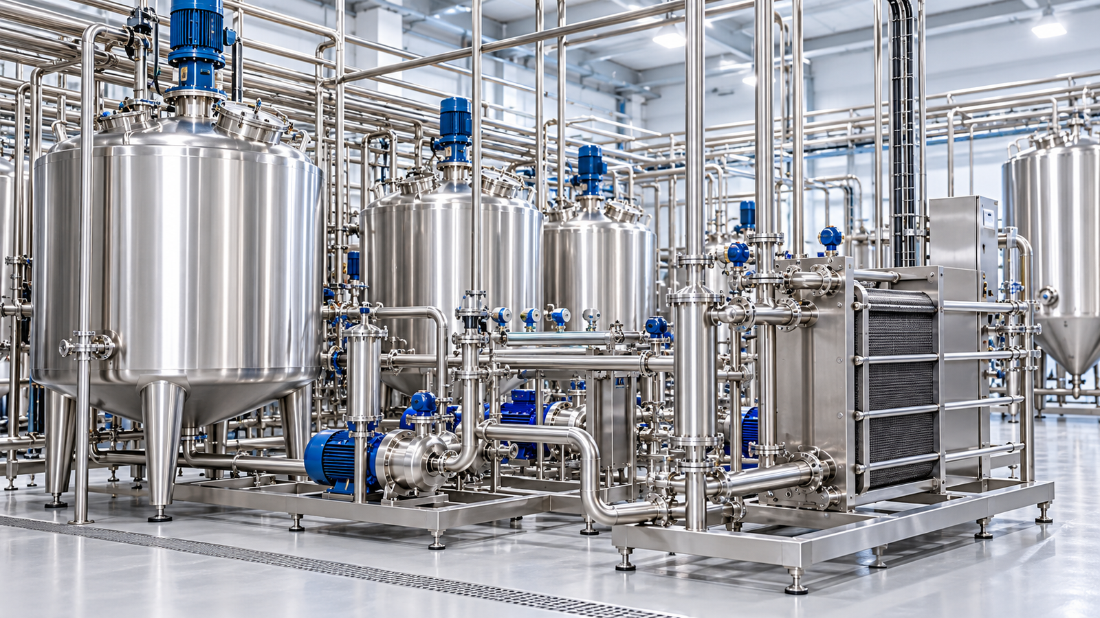 modern stainless steel processing plant (2)