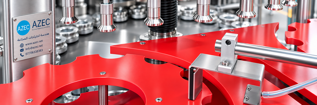 precision filling machine and red starwheel