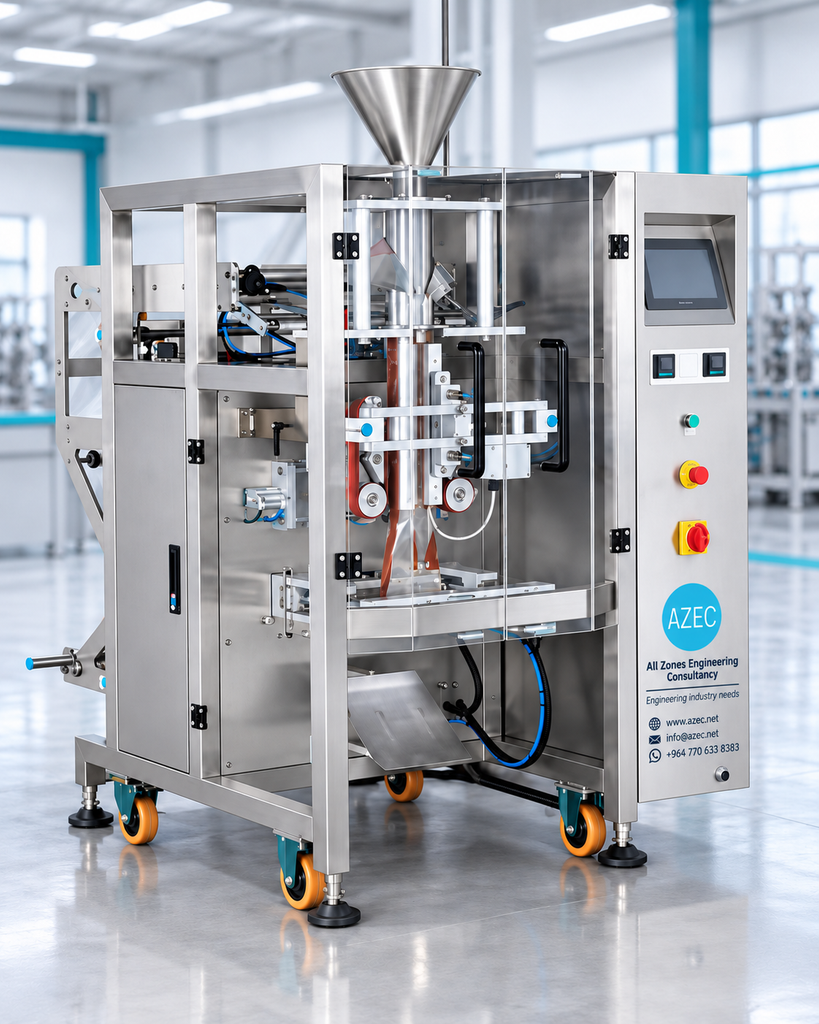 stainless steel packaging machine showcase